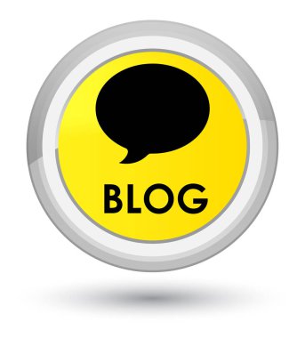 Blog (görüşme simgesi) baş sarı yuvarlak düğmesi