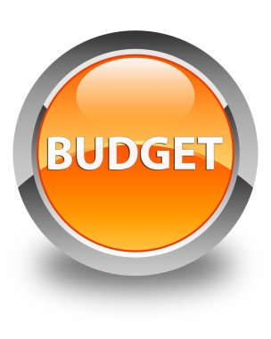 Bütçe parlak turuncu yuvarlak düğme