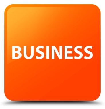 İş turuncu kare düğme