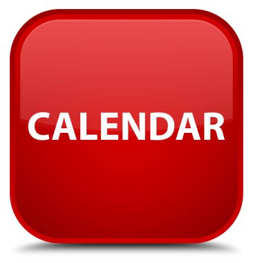 Takvim özel kırmızı kare düğmesi