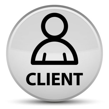 İstemci (üye simgesi) özel beyaz yuvarlak düğmesi