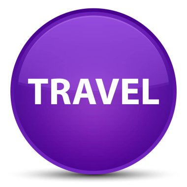 Seyahat özel mor yuvarlak düğmesi