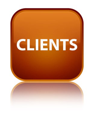 İstemciler özel kahverengi kare düğme