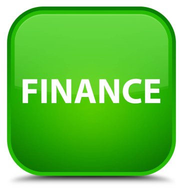 Finans özel yeşil kare düğme