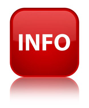 Bilgi özel kırmızı kare düğmesini