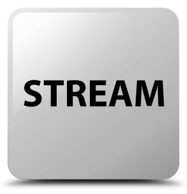 Akış beyaz kare düğme