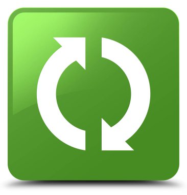 Güncelleştirme simgesini yumuşak yeşil kare düğme