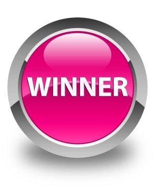 Kazanan parlak düğme pembe