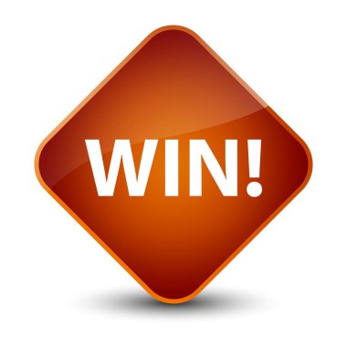 Zarif kahverengi elmas düğmesini kazanmak