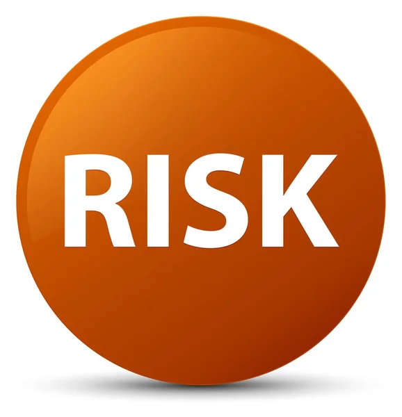 Risk düğmesini kahverengi — Stok fotoğraf