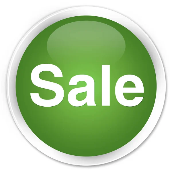 Sale premium soft green round button — Stock Photo, Image