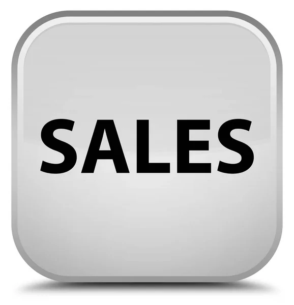 판매 특별 한 흰색 사각형 버튼 — 스톡 사진