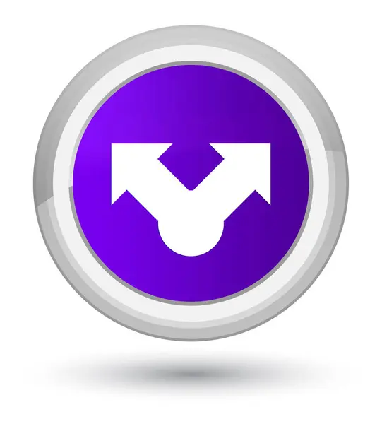 Podíl na ikonu hlavní fialové kulaté tlačítko — Stock fotografie