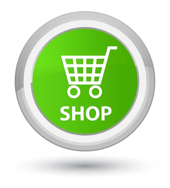 Shop Prime soft green round button — стоковое фото