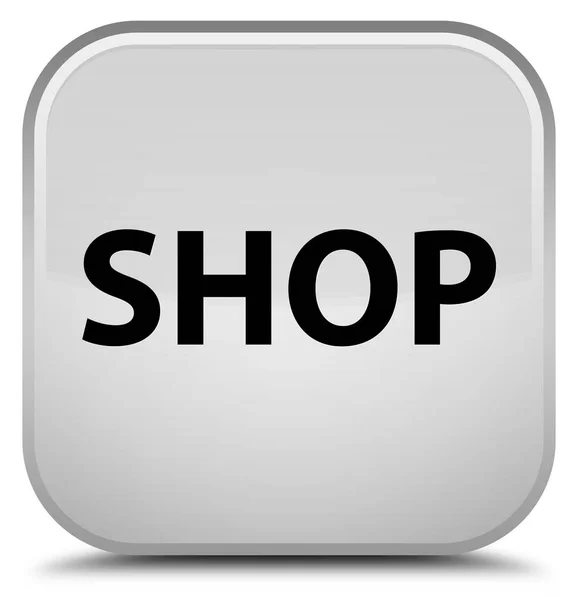 Shop special white square button — Stock Photo, Image