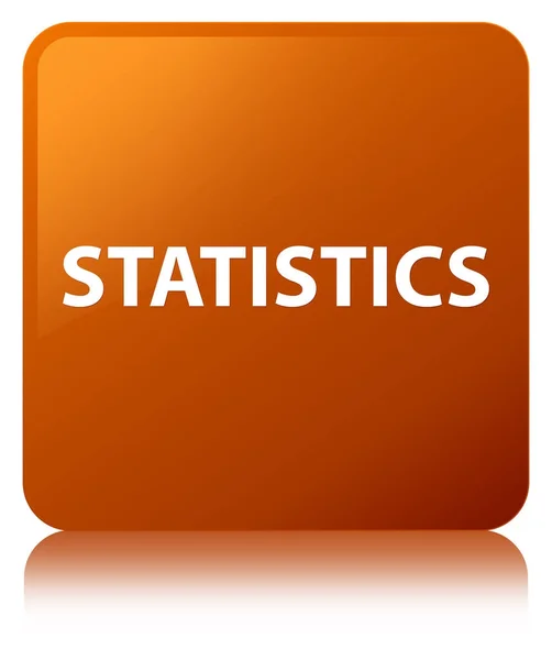 Estadísticas marrón botón cuadrado —  Fotos de Stock