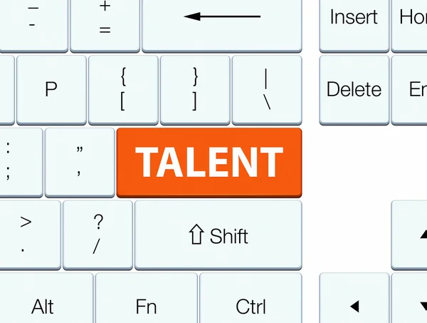 Yetenek turuncu klavye düğme — Stok fotoğraf