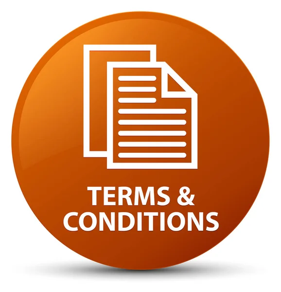 Terms and conditions (pages icon) brown round button