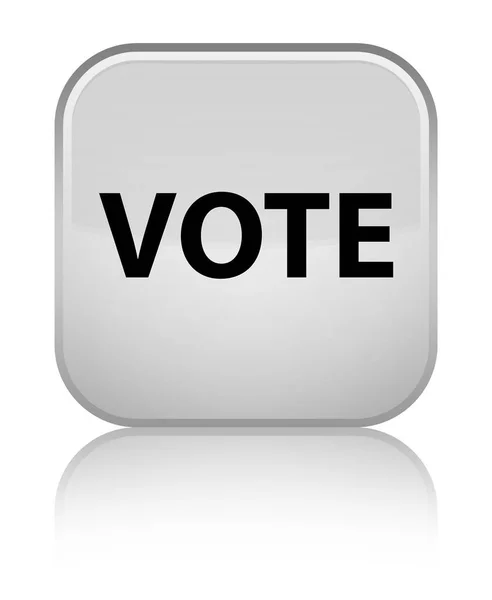 Vote botão quadrado branco especial — Fotografia de Stock