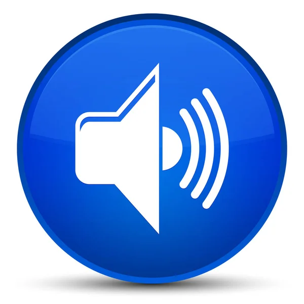 Volume icon special blue round button — Stock Photo, Image