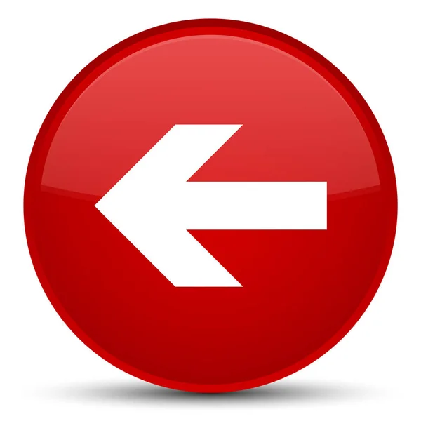 Bakåt-pilen ikonen speciella röda runda knappen — Stockfoto