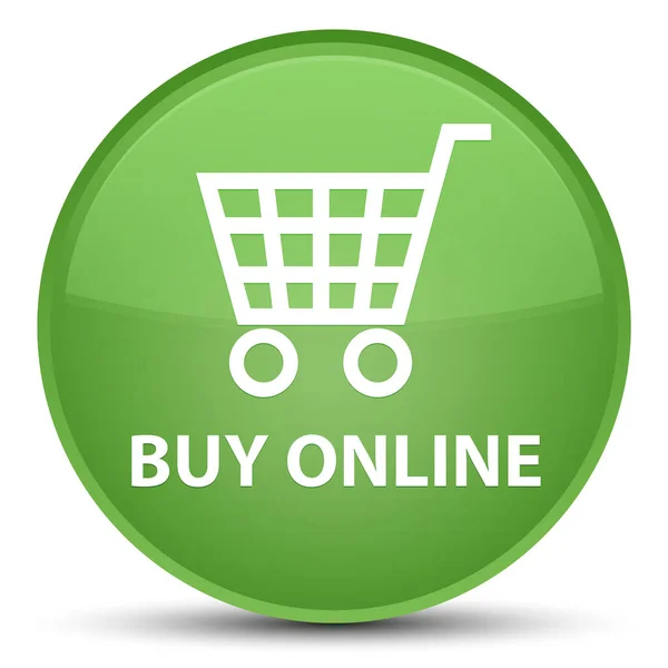 Αγοράστε online ειδικό μαλακό πράσινο στρογγυλό κουμπί — Φωτογραφία Αρχείου