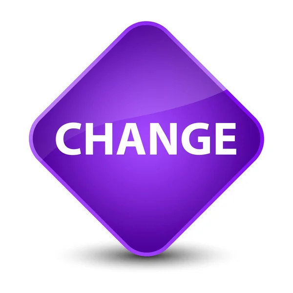 Change elegant purple diamond button — Stock Photo, Image