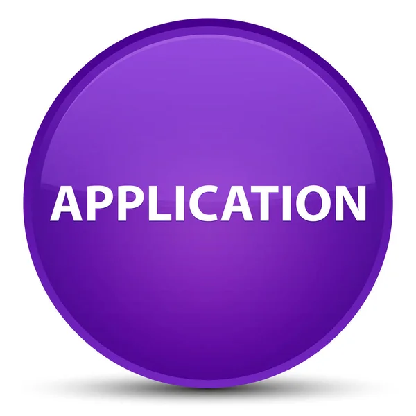 Application special purple round button — Stock Photo, Image