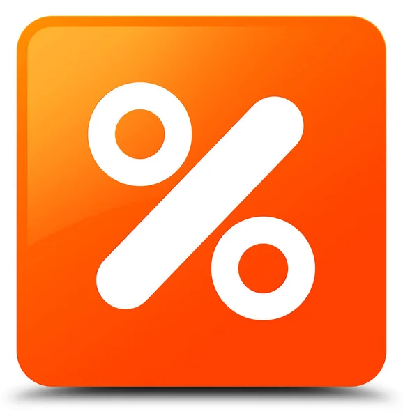 Icône de réduction bouton carré orange — Photo