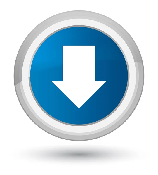 Значок со стрелкой голубой круглой кнопки — стоковое фото