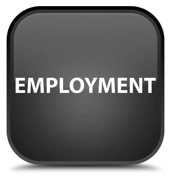 Sysselsättning speciella svarta fyrkantiga knappen — Stockfoto