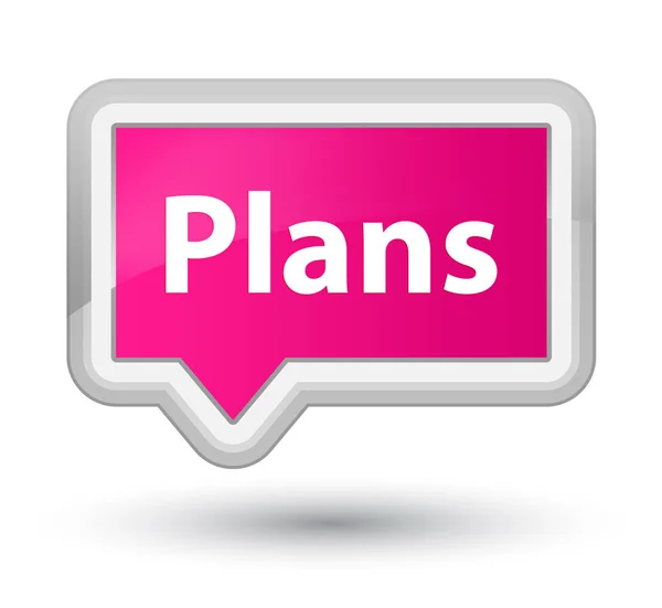 Pläne Prime rosa Banner Knopf — Stockfoto