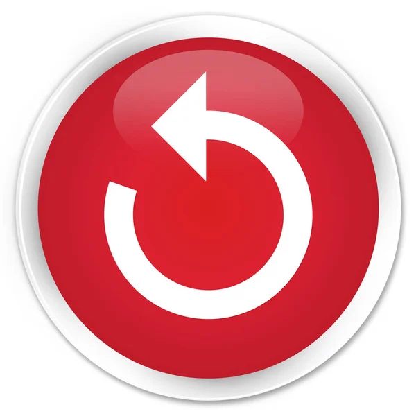 새로 고침 버튼 라운드 빨간색 화살표 아이콘 프리미엄 — 스톡 사진