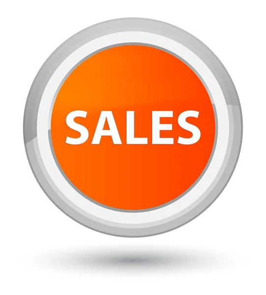Sales prime orange round button — Stock Photo, Image