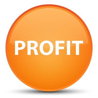 Kar özel turuncu yuvarlak düğmesine