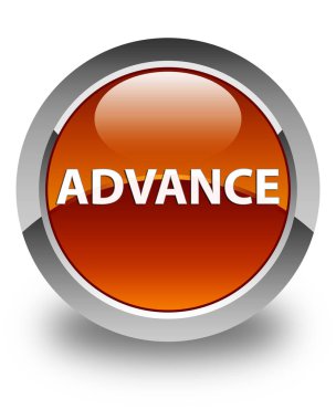 Önceden parlak kahverengi yuvarlak düğme