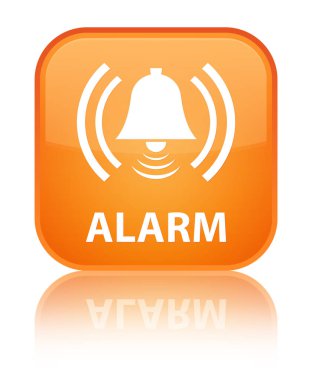 Alarm (zil simgesini) özel turuncu kare düğmesi