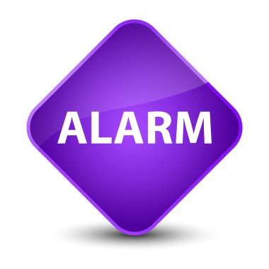 Alarm zarif mor elmas düğmesi