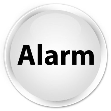 Alarm premium beyaz yuvarlak düğmesi