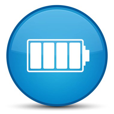 Pil simgesini özel mavi mavi yuvarlak düğmesi