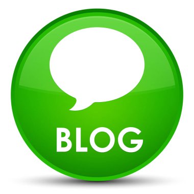 Blog (görüşme simgesi) özel yeşil yuvarlak düğmesi