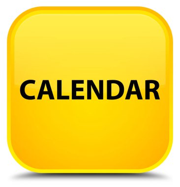 Takvim özel sarı kare düğme