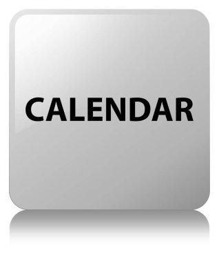 Takvim beyaz kare düğme