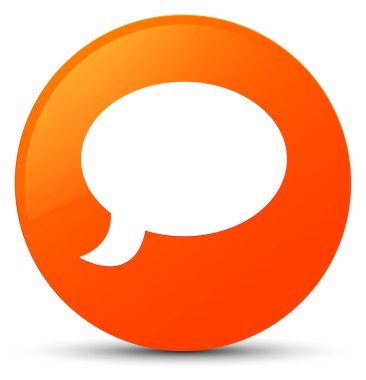 Sohbet simgesi turuncu yuvarlak düğmesi