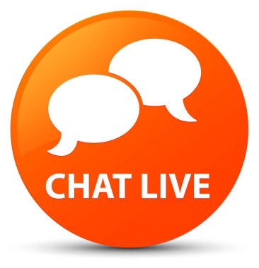 Sohbet canlı turuncu yuvarlak düğmesi