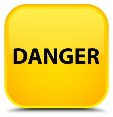 Tehlike özel sarı kare düğme