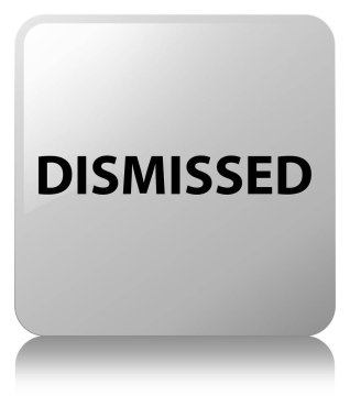 Beyaz kare düğme reddetti