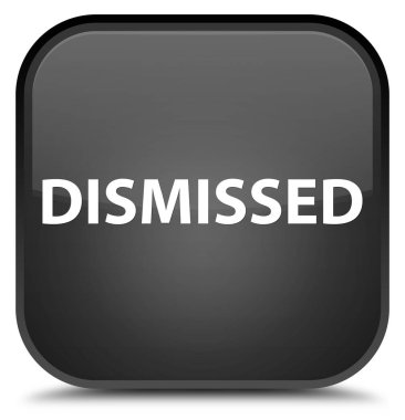 Özel siyah kare düğme reddetti