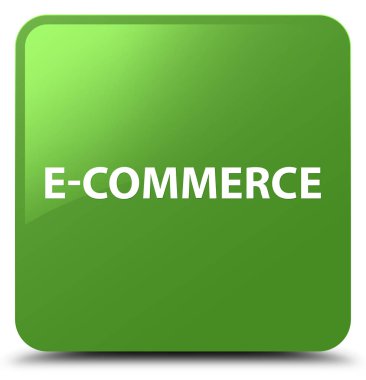 E-ticaret yumuşak yeşil kare düğme