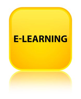 E-öğrenme özel sarı kare düğme